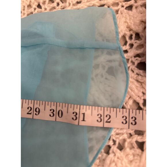 Chico’s Light Blue Blouse Size 1 (M/8-10) Polyester Shell Rayon Lining - Picture 4 of 7